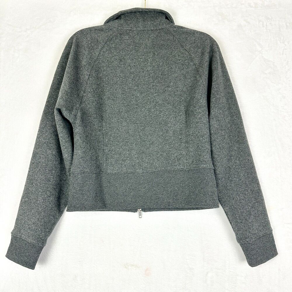Rowan Presley Felted Raglan Zip Up Size Medium Faded Black Melange NWOT - Picture 4 of 6